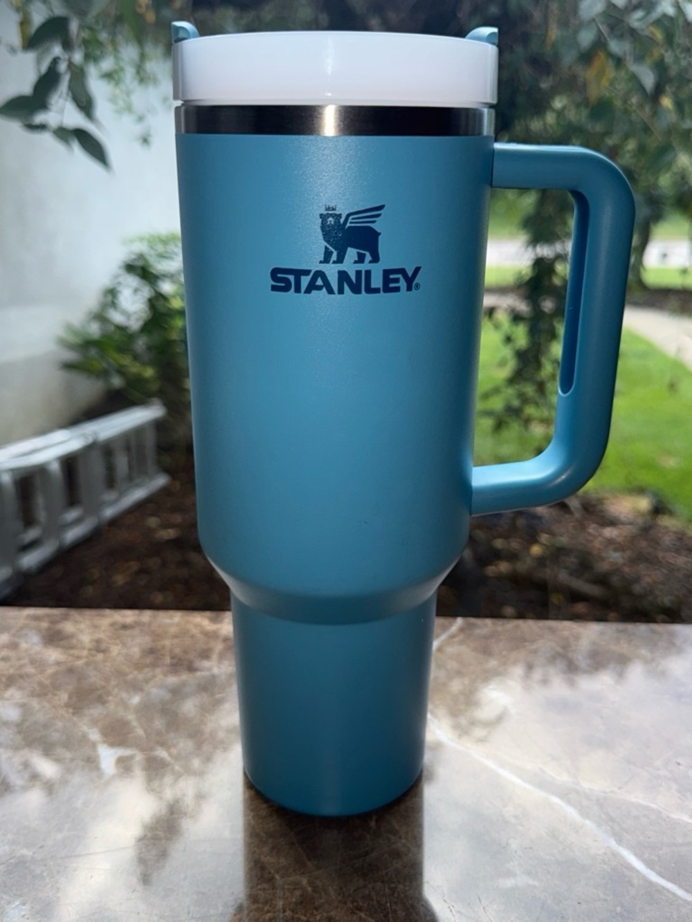 Stanley Blue Insulated Travel Mug with Handle